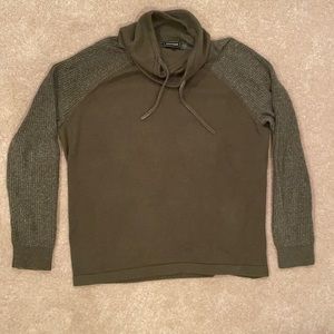 Express Green Cowl Sweater Size XL